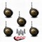 Service Caster 3 Inch Windsor Antique Soft Tread Ball Caster - Grip Neck Stem-SCC, 5PK SCC-GN01S30-DCR-WA-5 - alternate 5